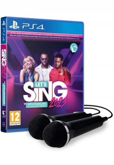 Let's Sing 2023 + 2 Micros Edition Bundle PlayStation 4 