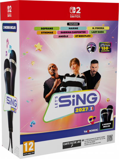 JUST FOR GAMES Let's Sing 2027 (bundle jeu + 2 Micros) (NINTENDO SWITCH 2)