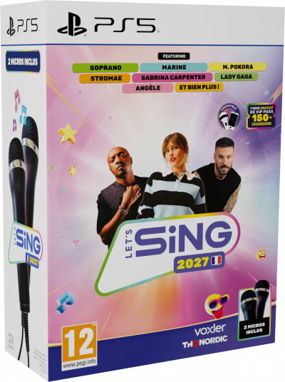 Let's Sing 2027 Hits Fran&ccedil;ais + 2 Micros PS5