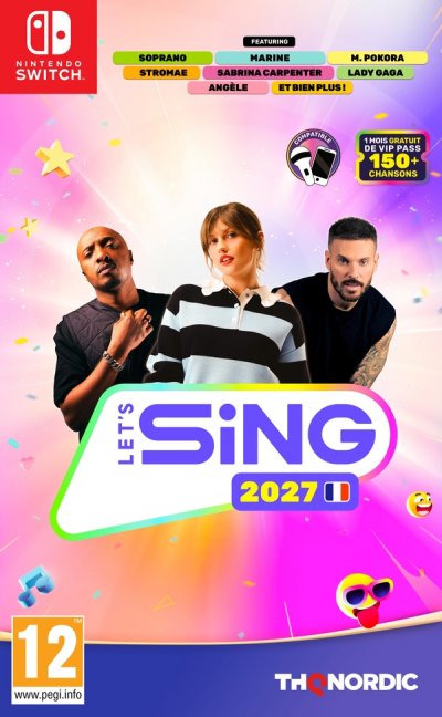 JUST FOR GAMES Let's Sing 2027 Hits Fran&ccedil;ais SWITCH