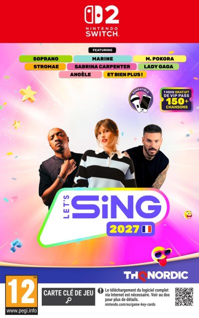JUST FOR GAMES Let's Sing 2027 Hits Fran&ccedil;ais SWITCH 2