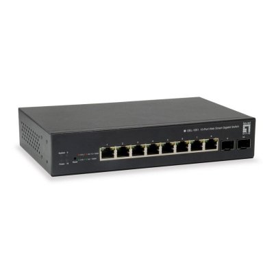 LEVEL ONE levelone levelone gep-1051 - switch - 10 anschl&uuml;sse - smart - an rack montierbar noir