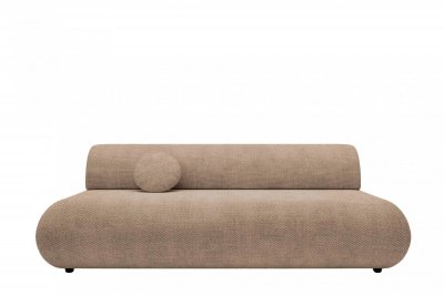 CASANOVA PARIS Levi - Canap&eacute; Droit Convertible Tissu Lisse 2 Places Caf&eacute;