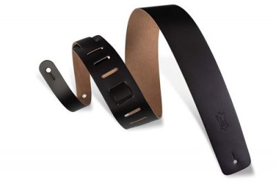 LEVY S Levy's Leathers -M1 Levy's grav&eacute; Sangle en cuir pour Guitare standard Noir