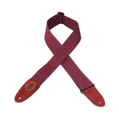 LEVY S Levy's Lmssc8 - Sangle Guitare Coton 5cm Burgundy