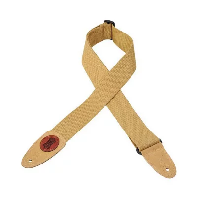 LEVY S Levy's Sangle guitare en coton 5 cm Beige (Import Royaume Uni)