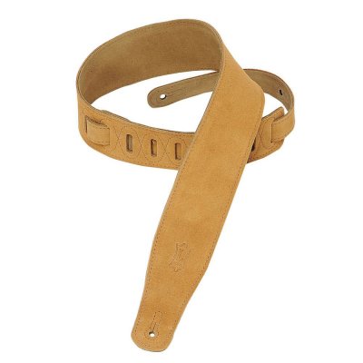 LEVY S Levys Leathers MS26-HNY sangle de guitare en su&egrave;de, couleur miel
