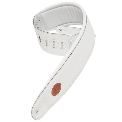 LEVYS LEATHERS Levys Mss2-4 Sangle Cuir Rembourr&eacute;e Speciale Basse White