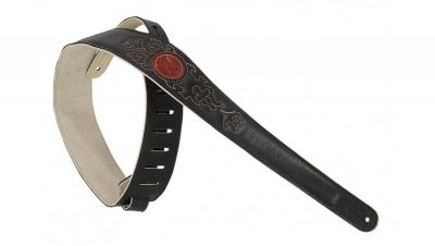 LEVYS  Mss60sg Sangle Cuir Motifs Surpiqu&eacute;s Black