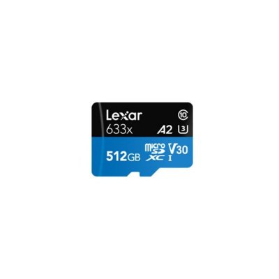 LEXAR  Carte Memoire 512Go High-Performance 633X Microsdxc Uhs-I