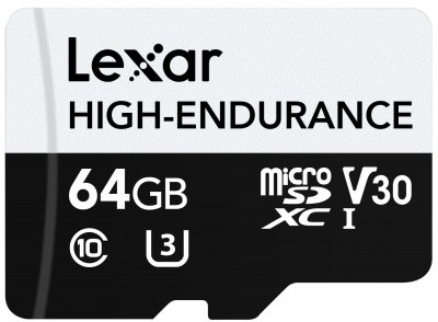 LEXAR  Carte M&eacute;moire High-endurance Microsdxc Uhs-i Clase 10 64gb 