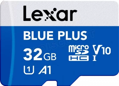 LEXAR  Carte Micro SDHC UHS-I Blue Plus de 32 Go