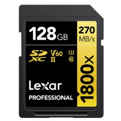 LEXAR  Carte SDXC 128GB Professional UHS-II (1800x) V60 Gold