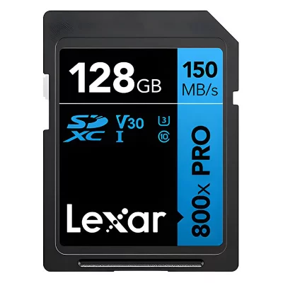 LEXAR  High-Performance 800xPRO 128 Go SDXC UHS-I Classe 10 - Neuf