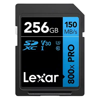LEXAR  High-Performance 800xPRO 256 Go SDXC UHS-I Classe 10 - Neuf