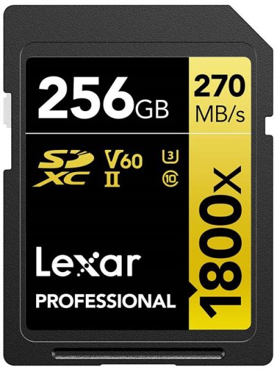 LEXAR  LSD1800256G-BNNNG m&eacute;moire flash 256 Go SDXC Classe 10 - Neuf