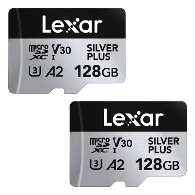 LEXAR  Professional SILVER PLUS 128 Go MicroSDXC UHS-I Classe 3 - Neuf