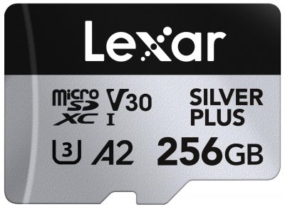 LEXAR  Professional SILVER PLUS 256 Go MicroSDXC UHS-I Classe 3 - Neuf