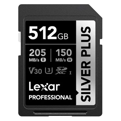 LEXAR  Professional SILVER PLUS 512 Go SDXC UHS-I - Neuf