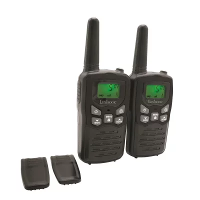 LEXIBOOK  Talkie-Walkies noirs 8 kilom&egrave;tres de port&eacute;e