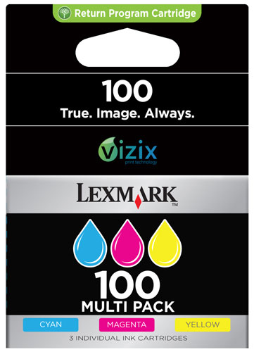 LEXMARK  100 Cartouche d'encre d'origine Tricolore