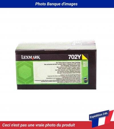 LEXMARK  702Y R Original Jaune 1 pi&egrave;ce s
