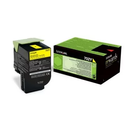 LEXMARK  702Y R Original Jaune 1 pi&egrave;ce s
