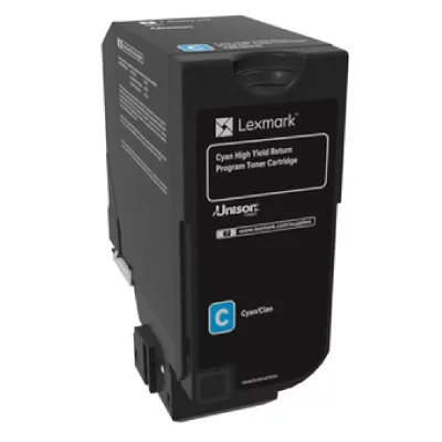 LEXMARK  74c2hc0 toner cyan, 12k pages