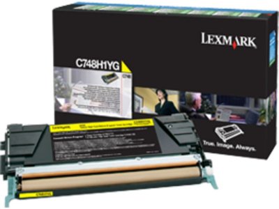 LEXMARK  c748h1yg toner yellow, 10k pages