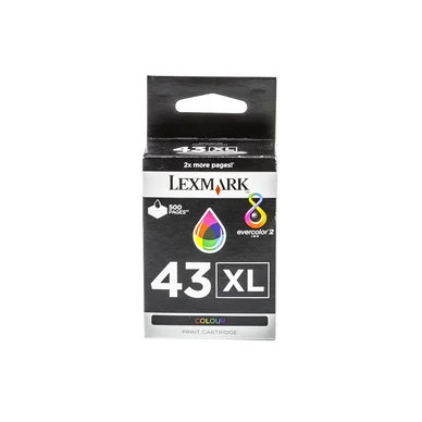 LEXMARK  - cartouche n&deg;43 xl - 3 couleurs