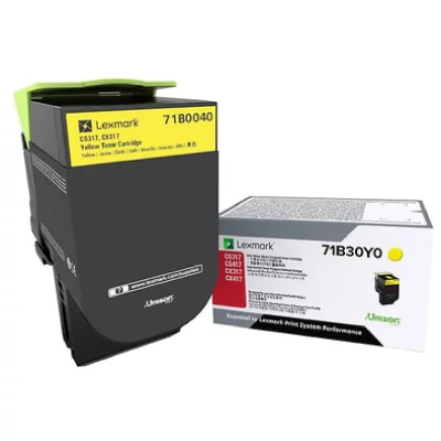 LEXMARK  X317 - Jaune - original - cartouche de toner LCCP, LRP - pour  CS317dn, CX317dn 