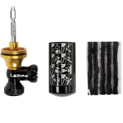 LEZYNE  Pompe &agrave; v&eacute;lo sans chambre &agrave; air CO2 Blaster Noir/dor&eacute; 2021