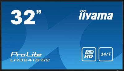 IIYAMA Lfd 32 noir dalle ips 16:9 1920x1080 247 350 cdm 8ms vga 3xhdmi usb m LH3241S-B2 