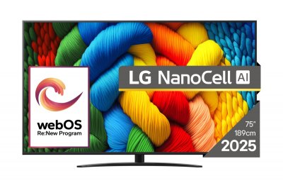 LG  Nanocell Ai 75nano81a3a Tv 190,5 Cm (75"") 4k Ultra Hd Smart Tv Wifi Noir