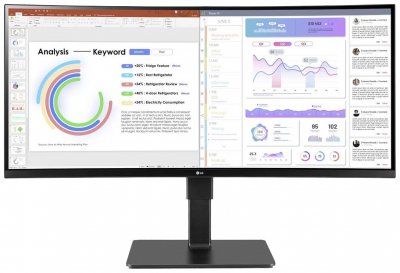  Lg Profesional 34bq77qc-b 34&acute;&acute; Wqhd Ips Led Curved Monitor Clair
