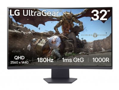 LG  UltraGear 32GS60QC-B 31,5"" LED VA QHD 180 Hz Courbe FreeSync