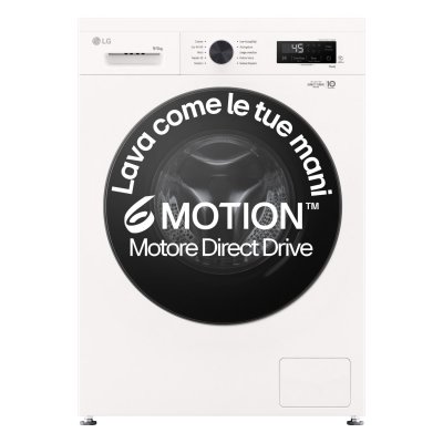 LG  W4NX1095NWB machine &agrave; laver s&eacute;chante Pose libre chargement frontal Blanc