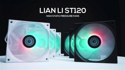 LIAN LI  st120 rgb pwm l&uuml;fter, 3er pack inkl. Controller - 120mm, wei&szlig; ST120-3W
