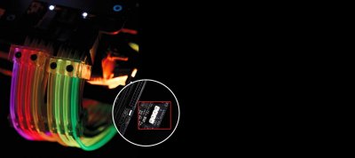 LIAN LI Lian-Li Strimer 8-Pin RGB PCIe VGA Cordon d'alimentation Noir