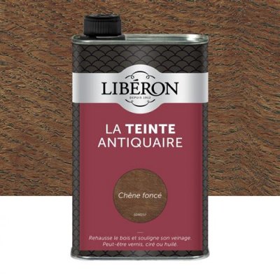 LIBERON  Teinte antiquaire pour meubles et objets, Ch&ecirc;ne fonc&eacute;, 0,5L