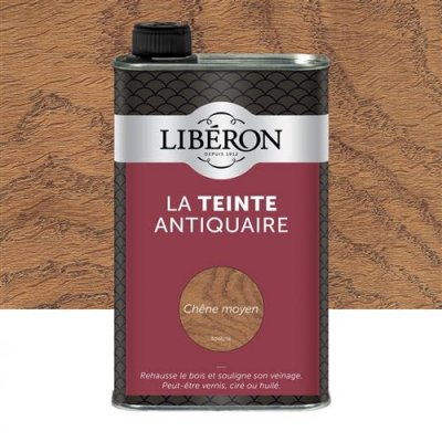 LIBERON  Teinte antiquaire pour meubles et objets, Ch&ecirc;ne moyen, 0,5L