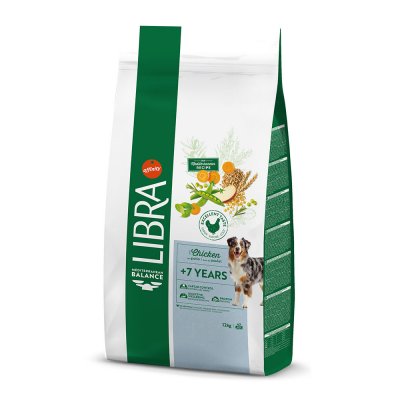 AFFINITY LIBRA Libra Croquettes pour Chien Senior +7 Ans Poulet 12 kg