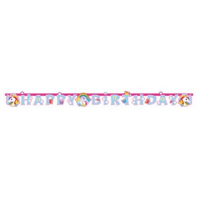 AMSCAN Licorne Letterslinger Joyeux Anniversaire 180 cm