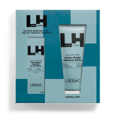 LIERAC  HOMME Coffret les soins essentiels 3en1 Gel douche Offert