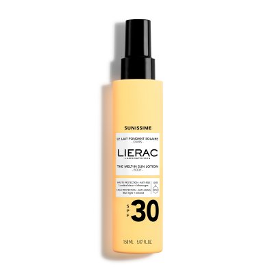 LIERAC  - Le lait fondant solaire SPF30 Soin corps 150 ml