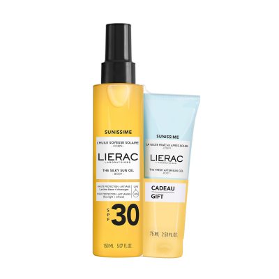 LIERAC  Sunissime Duo Huile Soyeuse SPF 30 + Gel&eacute;e Fra&icirc;che Apr&egrave;s-Soleil