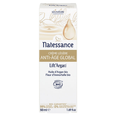 NATESSANCE Lift'Argan Emulsion l&eacute;g&egrave;re divine Bio 50ml