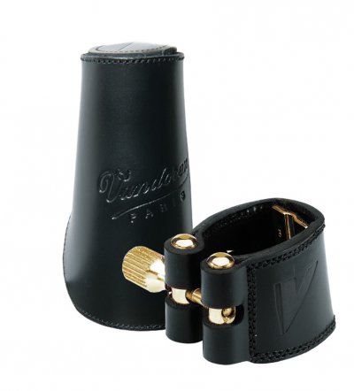 VANDOREN Ligature Cuir  Saxophone T&eacute;nor Et Couvre Bec Cuir