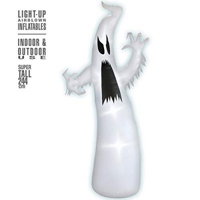 WIDMANN LIGHT-UP AIRBLOWN INFLATABLE GHOST"" 244 cm- indoor & outdoor use -