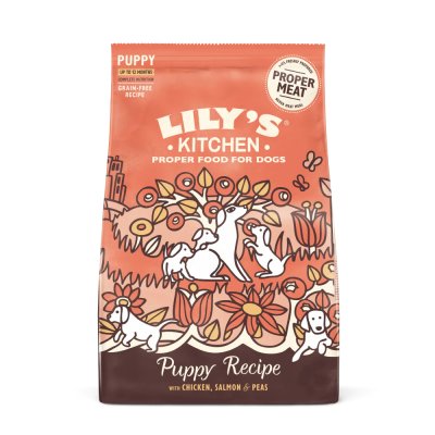 LILY S KITCHEN Lily's Kitchen - Croquettes Sans C&eacute;r&eacute;ales Au Poulet Fermier Et Au Saumon Pour Chiots - 2,5kg